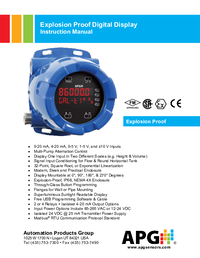 Thumbnail of document Manual - DDX Explosion Proof Digital Panel Meter